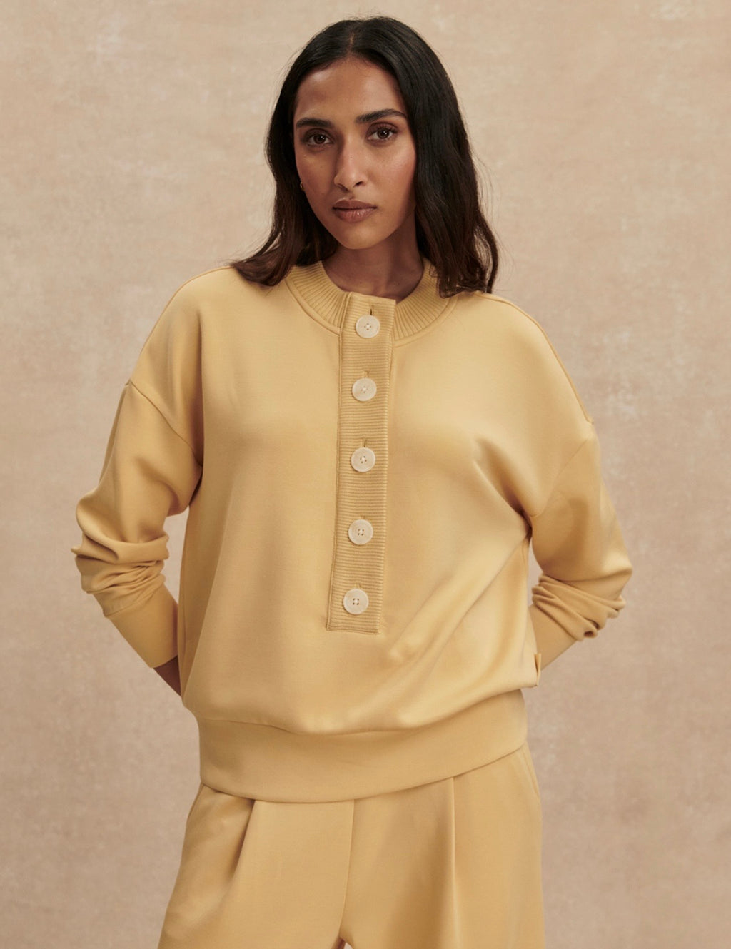 Varley Reena Button Front Sweat