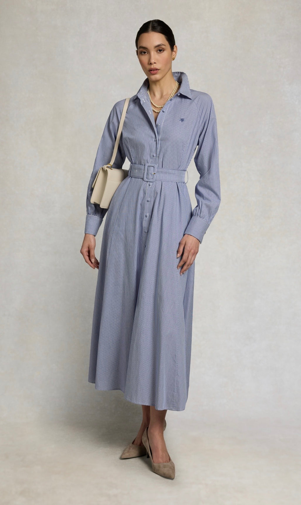 Holland Cooper Aimee Dress Blue Stripe