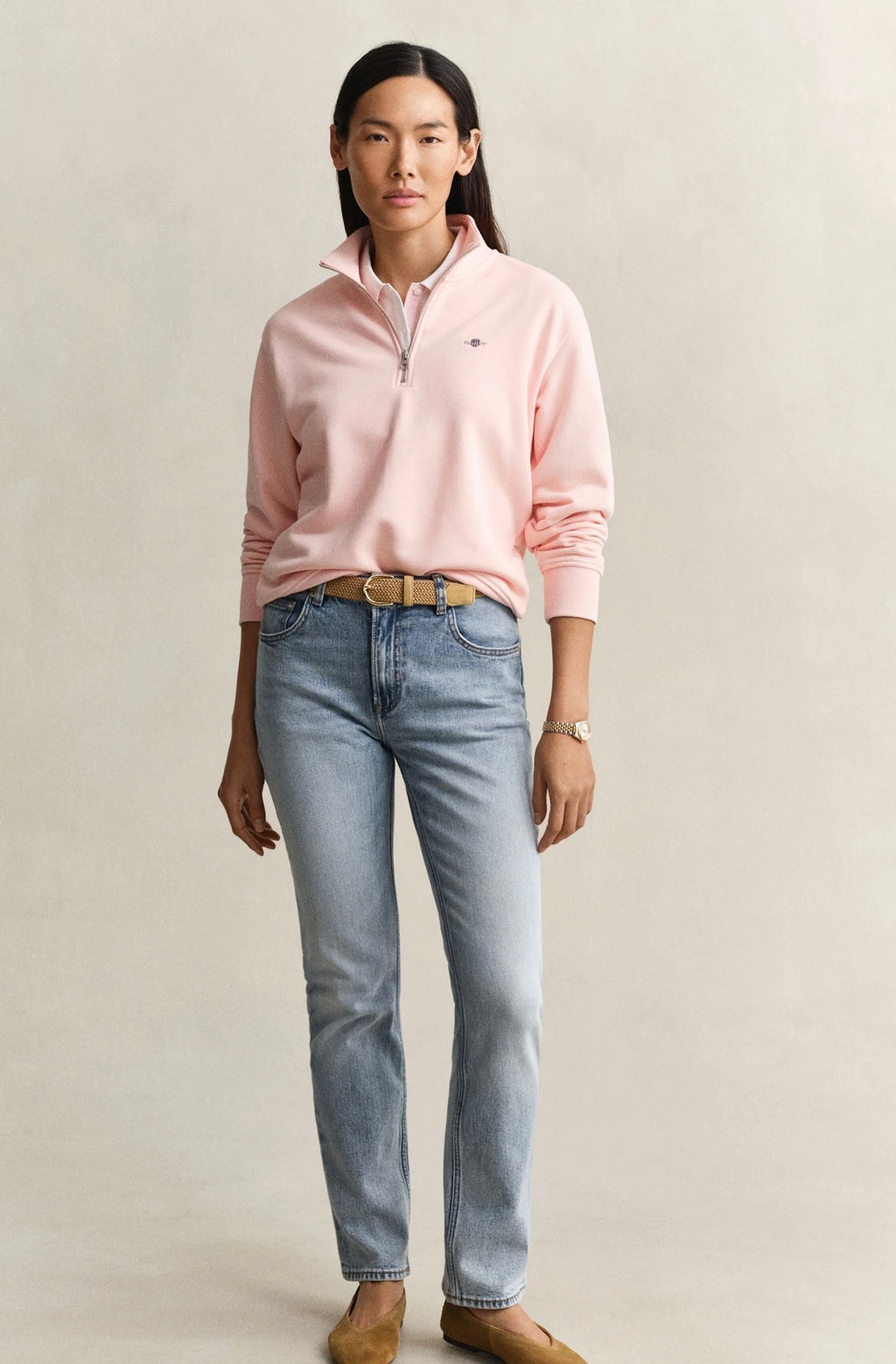 GANT Shield Half Zip Sweatshirt