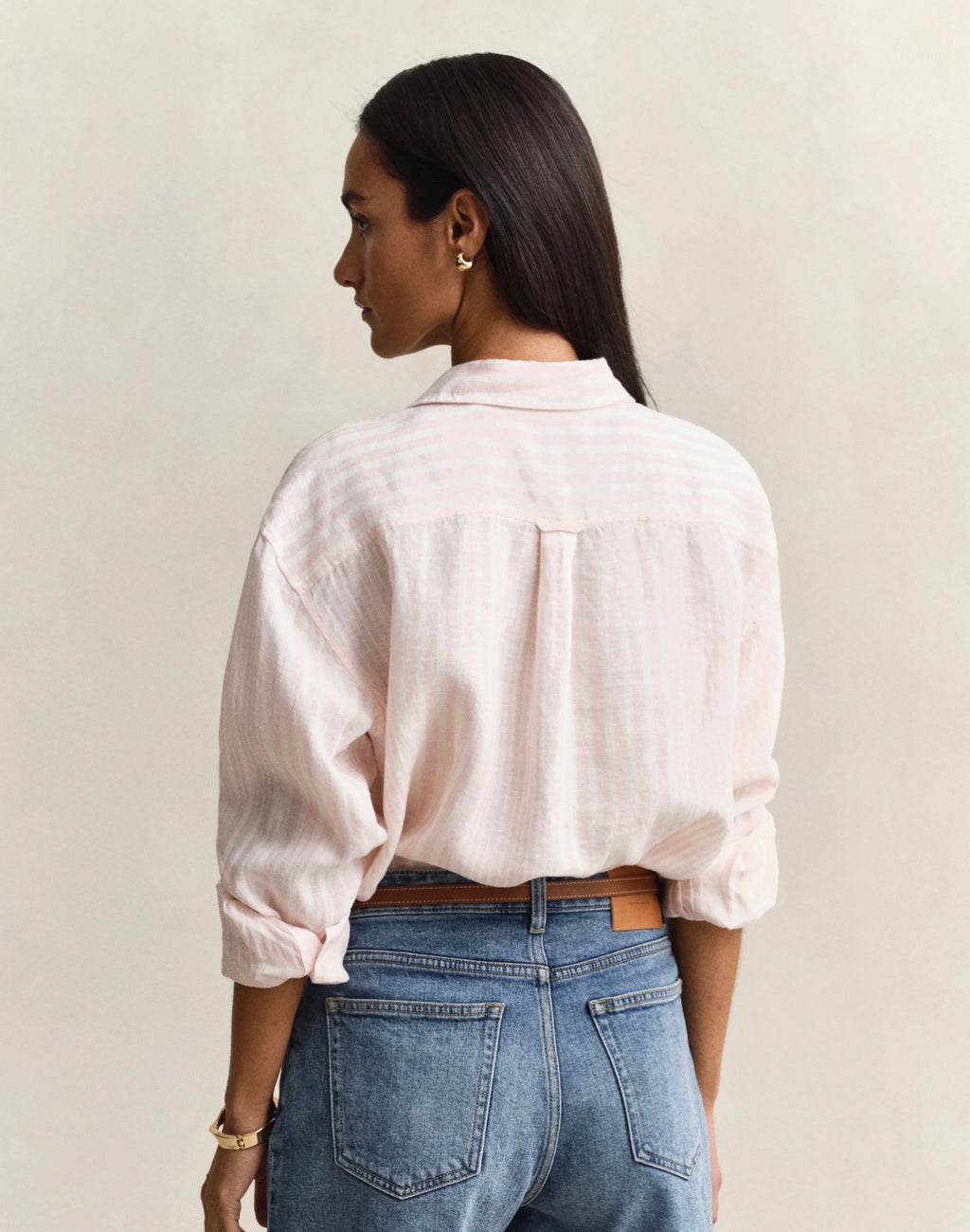 GANT Relaxed Fit Striped Linen