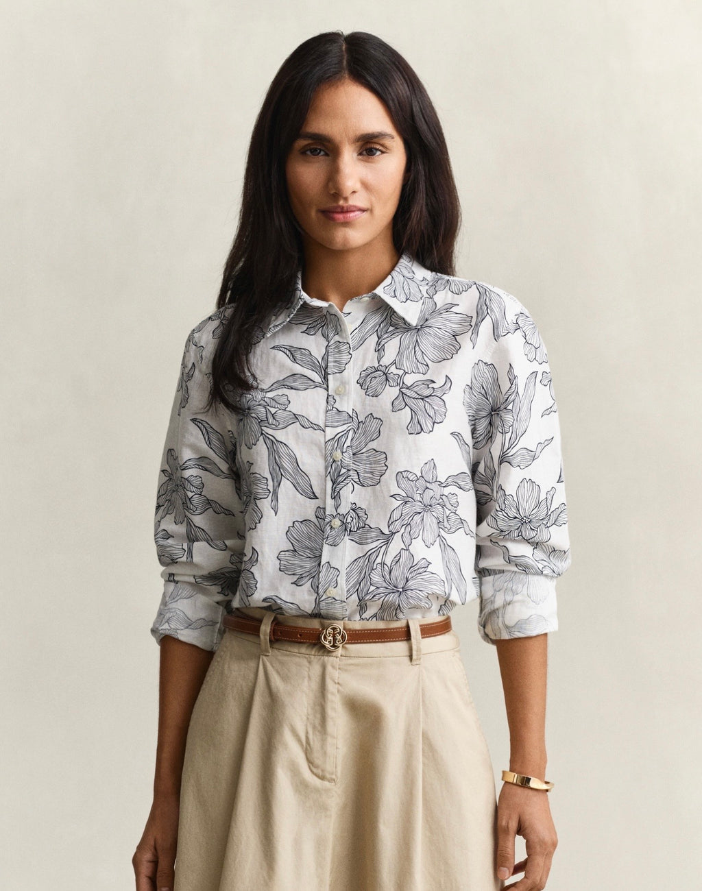 GANT Floral Linen Shirt