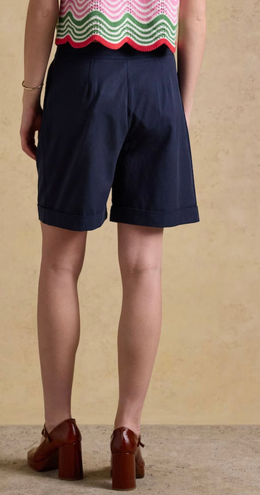 Joules Bay Navy Smart Tailored Shorts