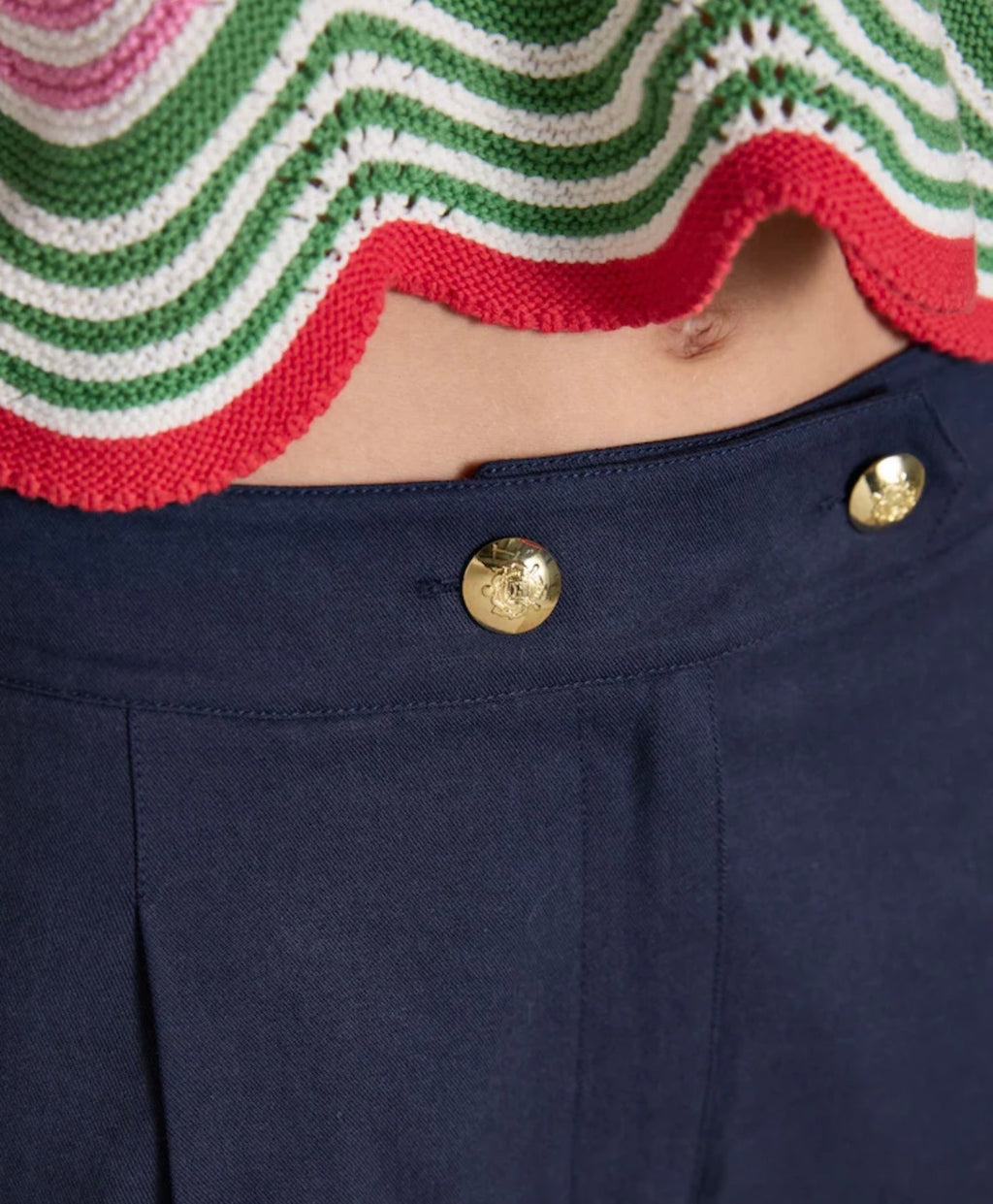 Joules Bay Navy Smart Tailored Shorts