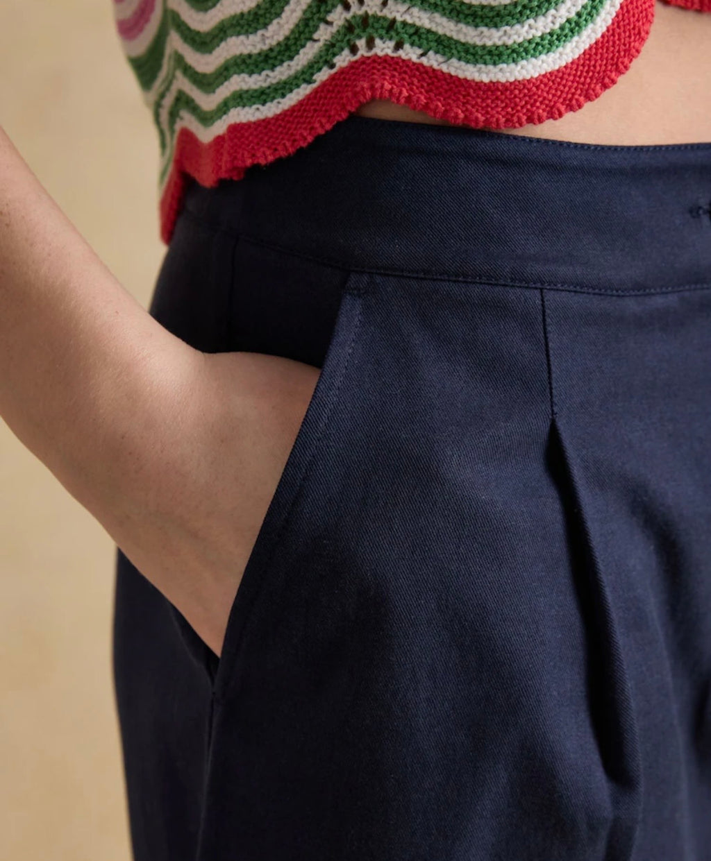 Joules Bay Navy Smart Tailored Shorts