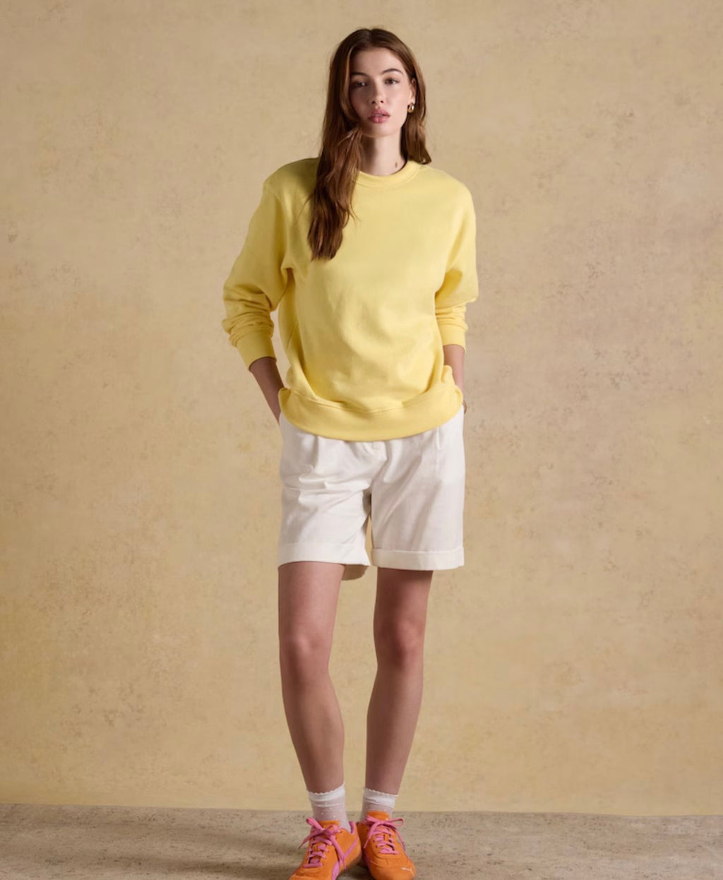 Joules Bay White Smart Tailored Shorts