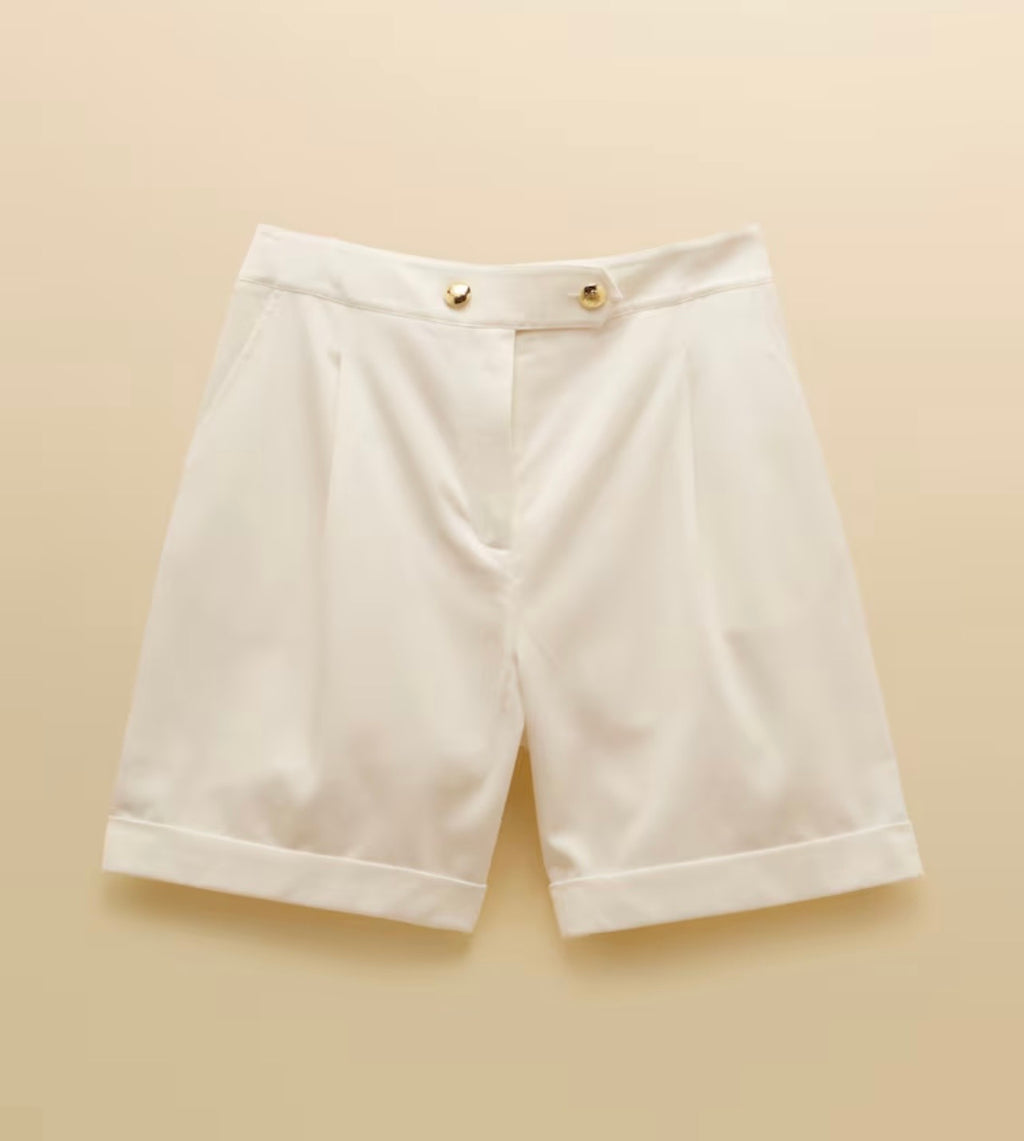Joules Bay White Smart Tailored Shorts