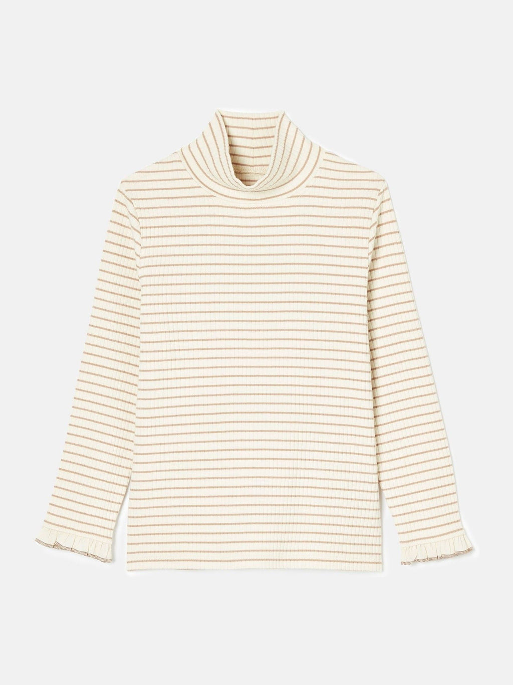 Striped sweater on a light gray background