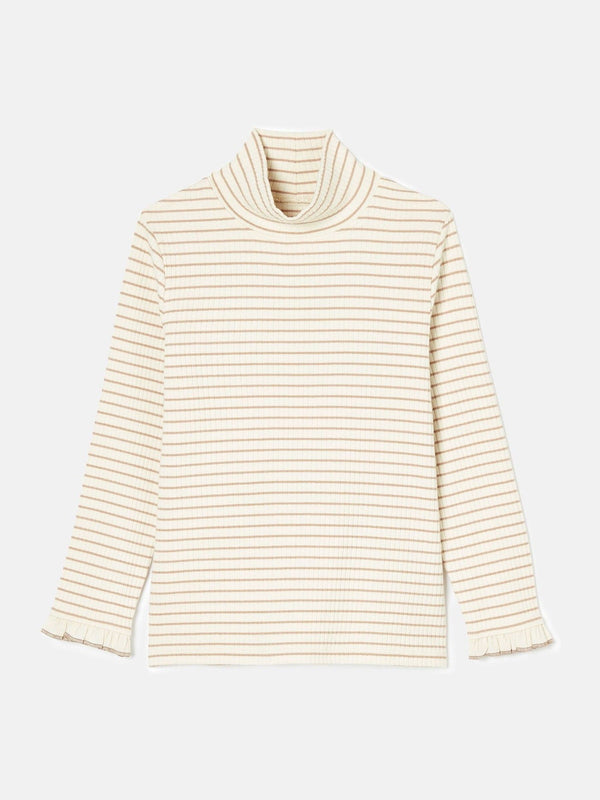 Striped sweater on a light gray background