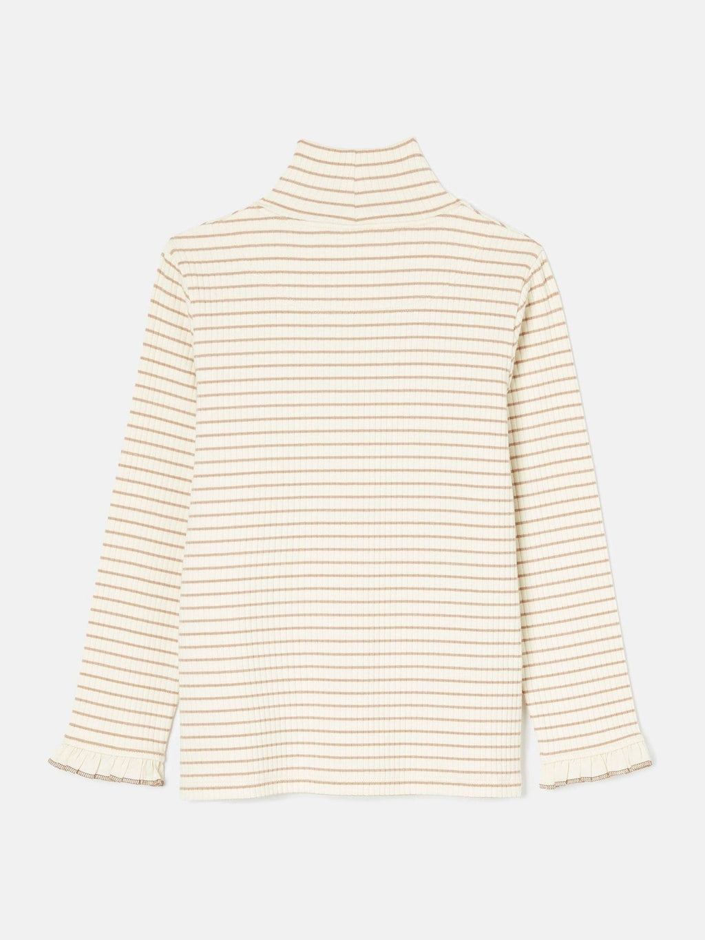 Striped long-sleeve shirt on a light gray background