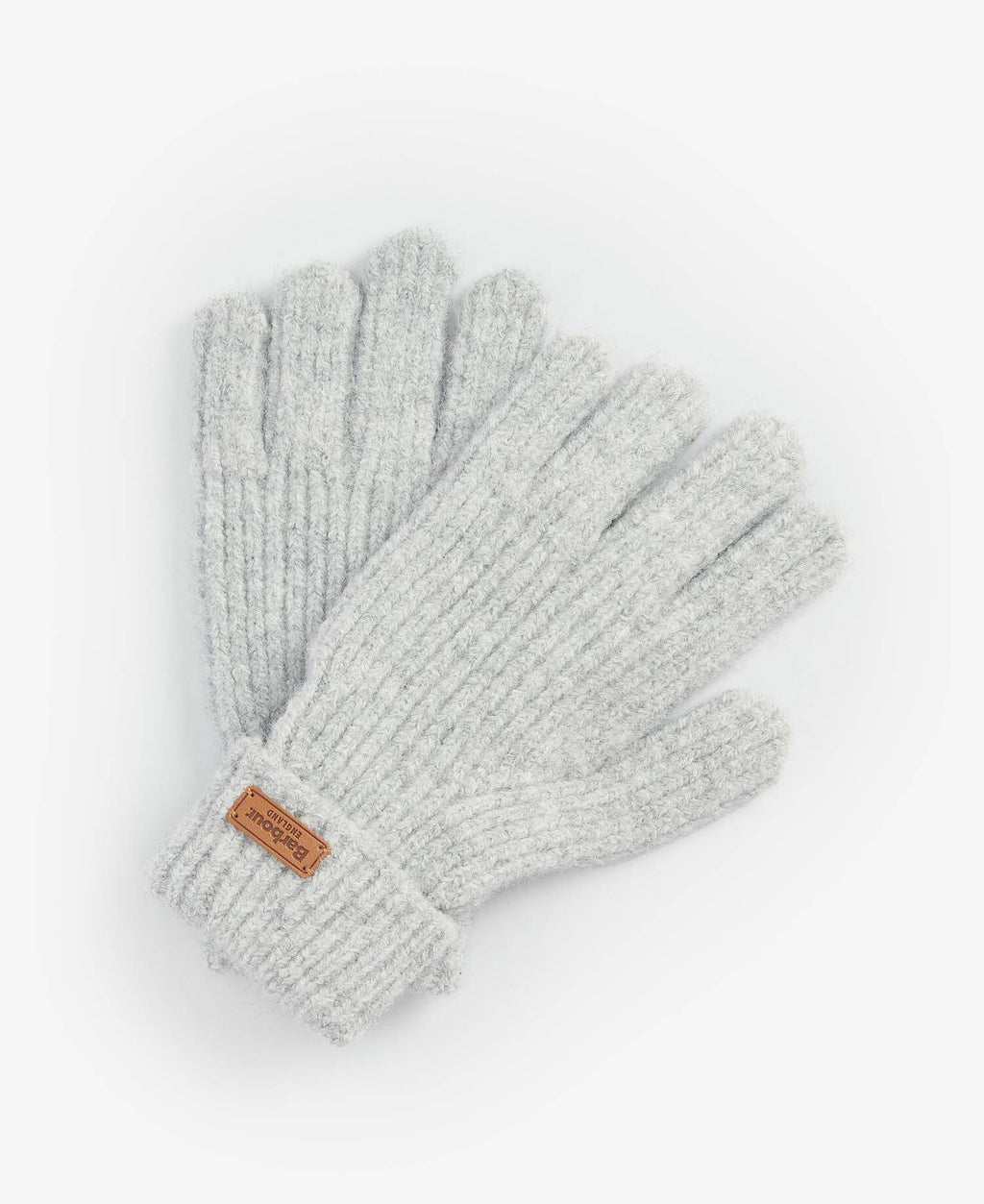Barbour Pendle Knitted Gloves - Light Grey