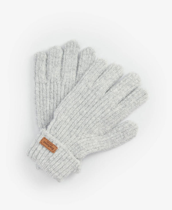 Barbour Pendle Knitted Gloves - Light Grey