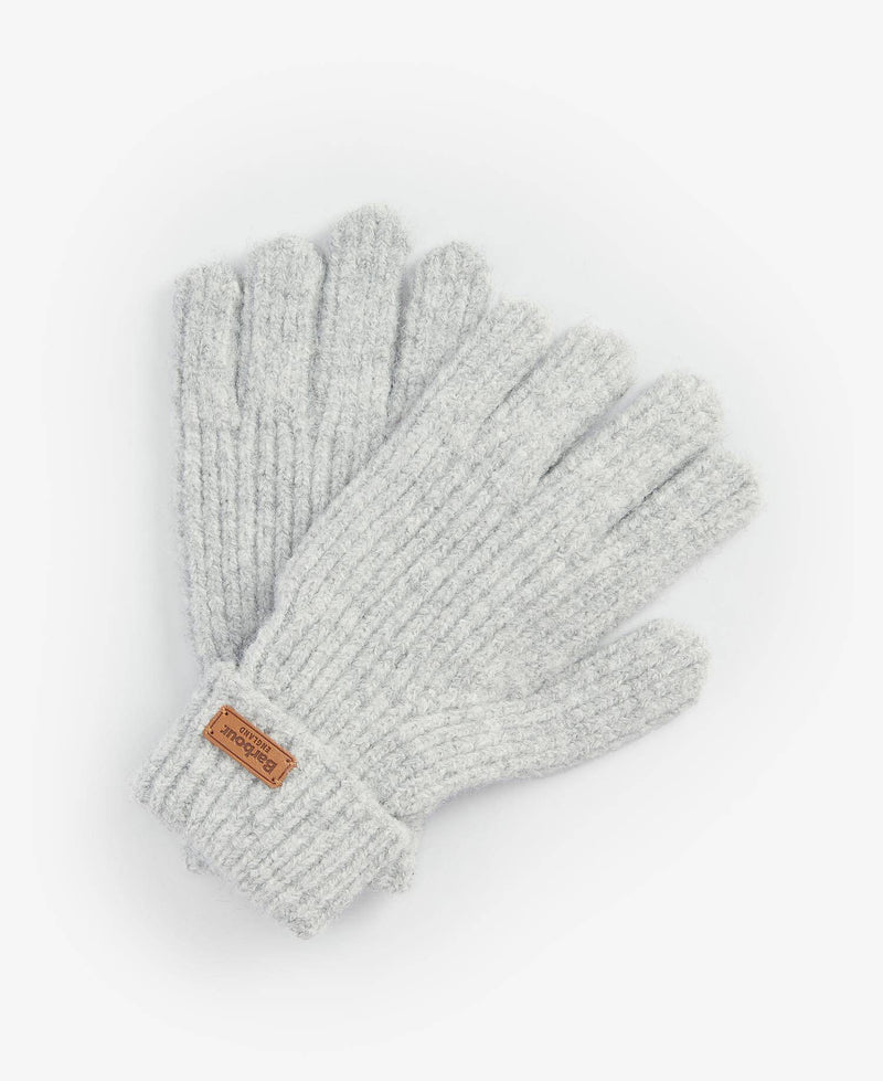 Barbour Pendle Knitted Gloves - Light Grey