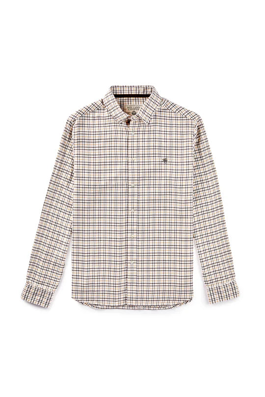 Plaid shirt on a white background