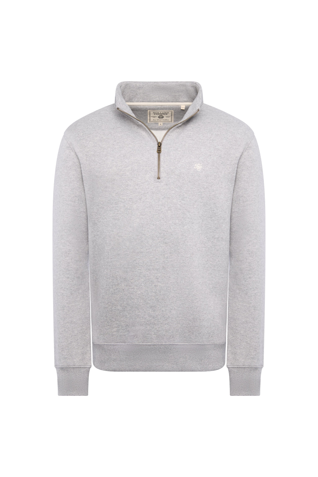 Holland Cooper Men's Quarter Zip Sweat - Grey Marl - XL