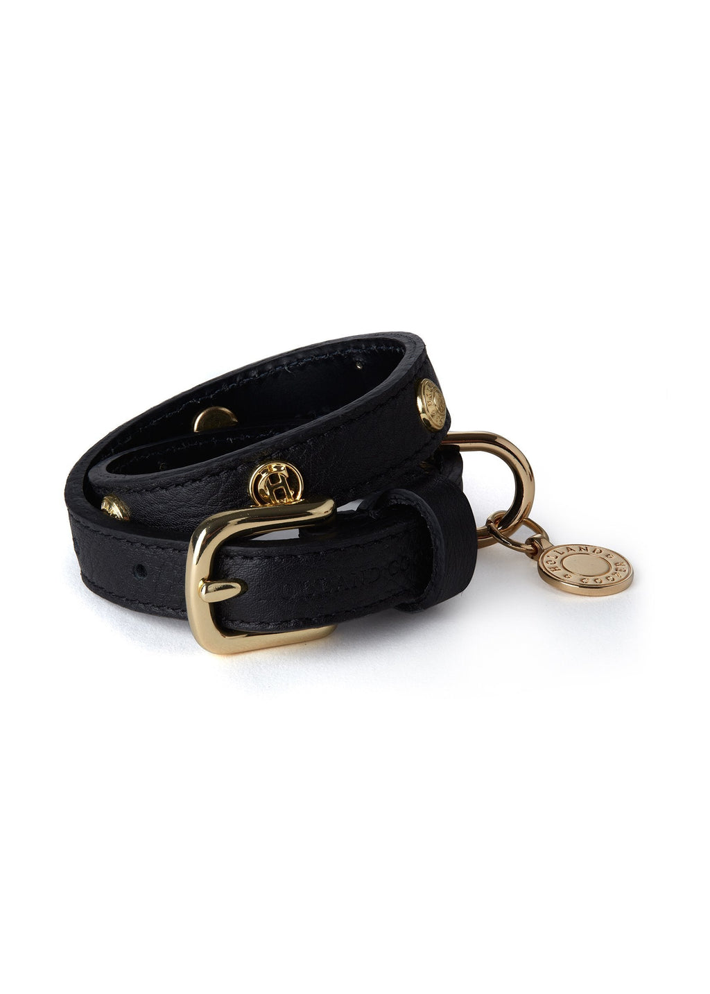 Holland Cooper HC Studded Dog Collar in Black