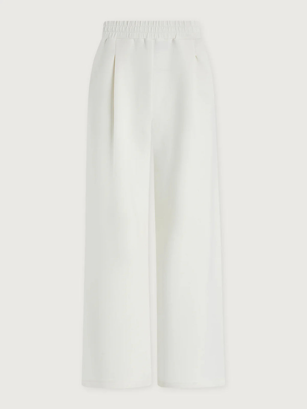 White pants on a light gray background