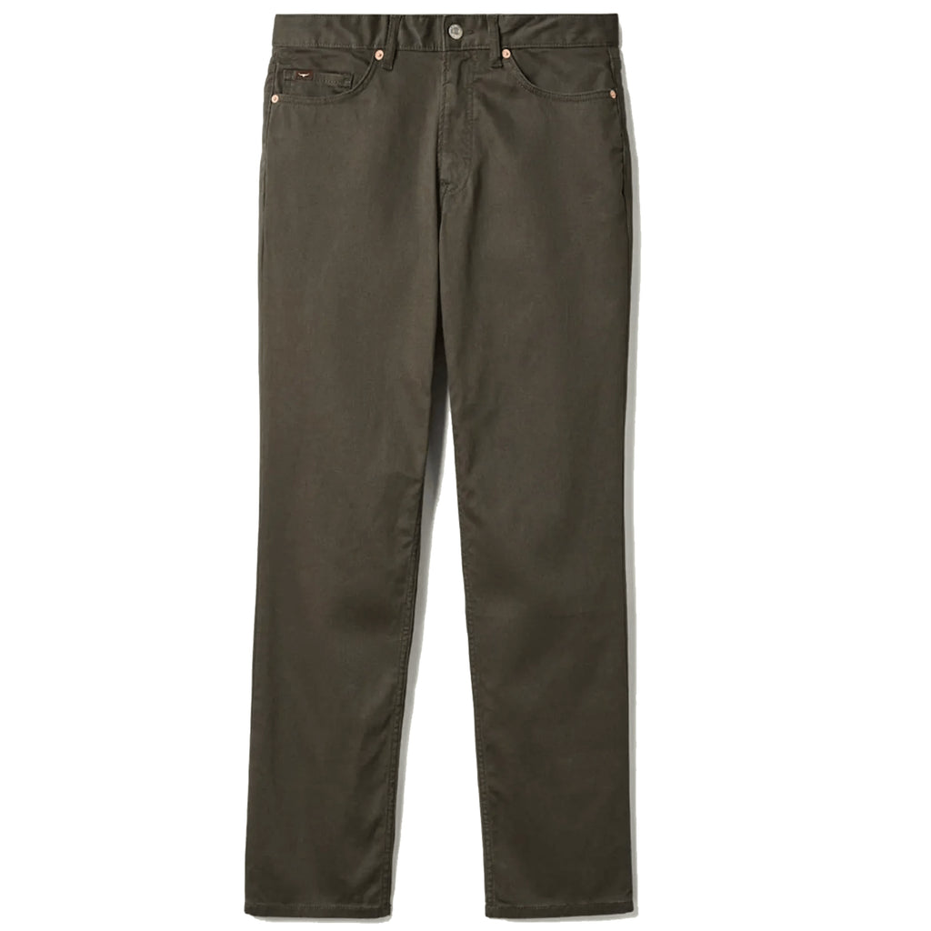 Dark green pants on a white background