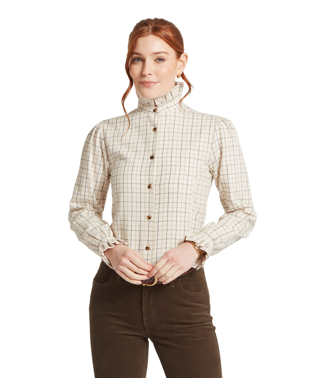 Sheringham Shirt - Beetroot Check