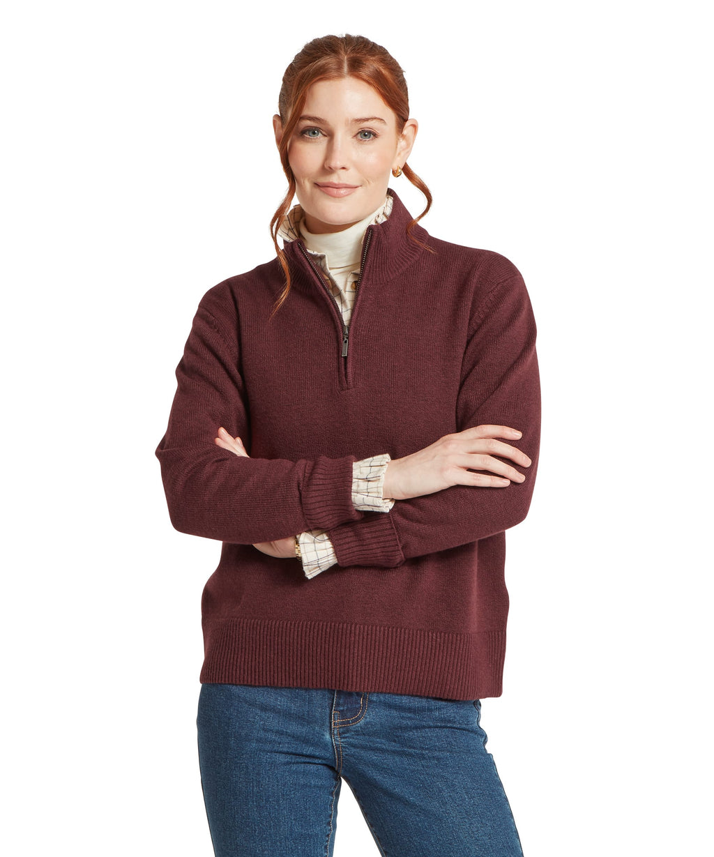 Thoralby 1/4 Zip Jumper - Port